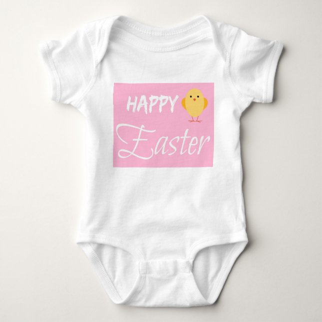 Happy Oaster Little Chick Baby Strampler (Vorderseite)