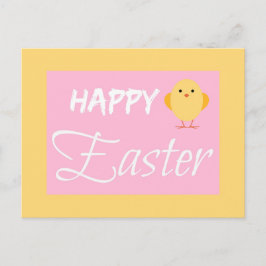 Happy Oaster Little Chick Yellow Feiertagspostkarte