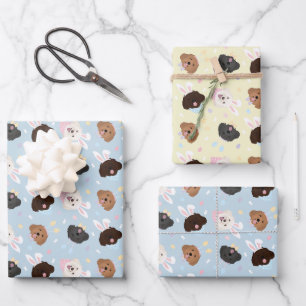 Happy Oaster Maltipoo Hunde Geschenkpapier Set
