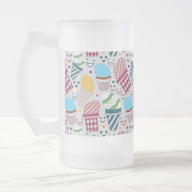 Happy Oaster Mattglas Bierglas (Links)