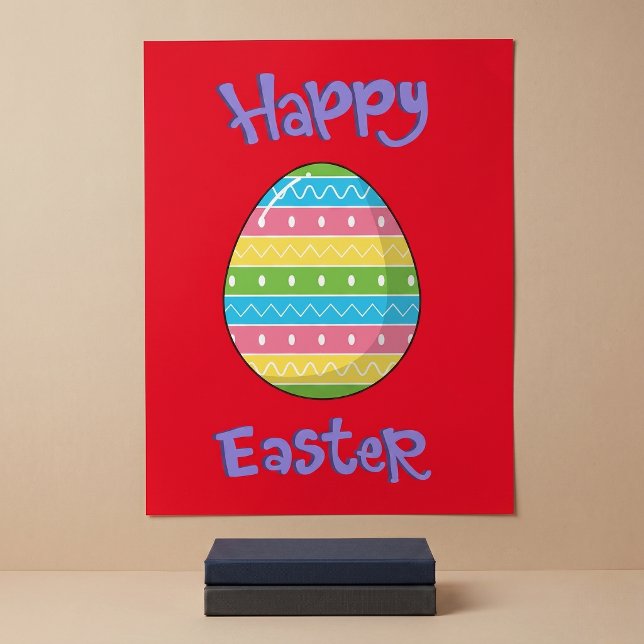 Happy Oaster mit Ei Poster (Von Creator hochgeladen)
