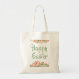 Happy Oaster mit Spring Tulip Borders Tragetasche