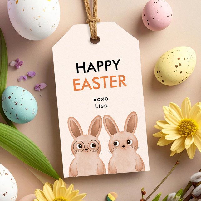 Happy Oaster mit zwei bezaubernden Babys Geschenkanhänger (Von Creator hochgeladen)