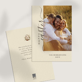 Happy Oaster Moderne Minimalistische Grußkarte Feiertagskarte