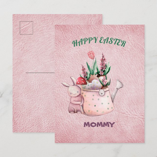 Happy Oaster Mommy Postcard Postkarte (Vorne/Hinten)