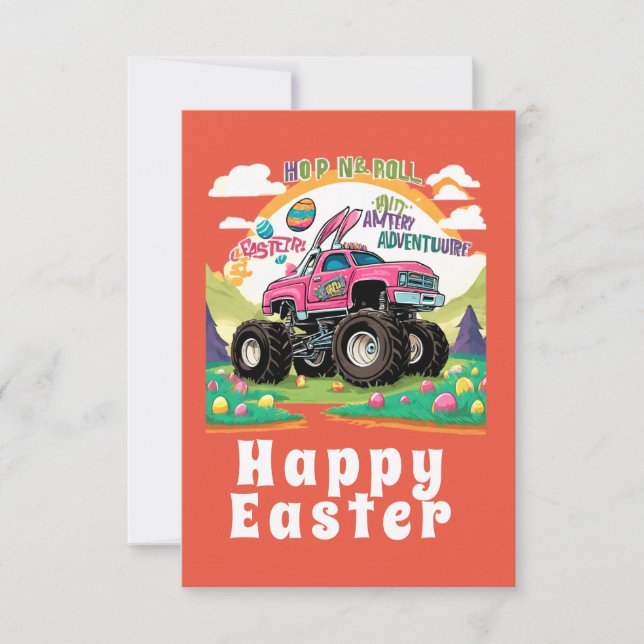 Happy Oaster Monster Truck Adventure Karte (Vorderseite)
