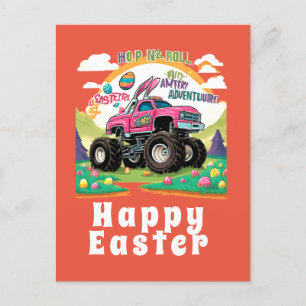 Happy Oaster Monster Truck Adventure Postkarte