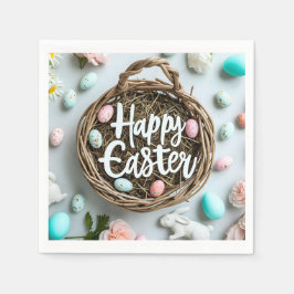 Happy Oaster Napkins Serviette