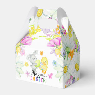 Happy Oaster Niedlich Bunny & Chick Geschenkschachtel