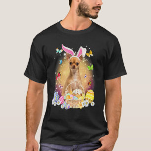 Happy Oaster Niedlich Bunny Dog Chihuahua Eggs Bas T-Shirt