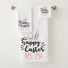 Happy Oaster Niedlich Bunny Ears and Feet Badhandtuch Set