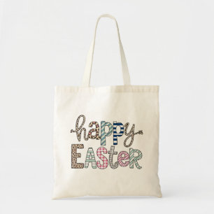 Happy Oaster Niedlich Floral Bunny Spring Leopard Tragetasche