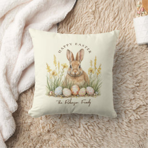 Happy Oaster Niedlich Floral Spring Rabbit Kissen