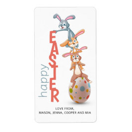 Happy Oaster Niedlich Funny Modern Bunny Rabbit Eg