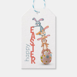 Happy Oaster Niedlich Funny Modern Bunny Rabbit Eg Geschenkanhänger