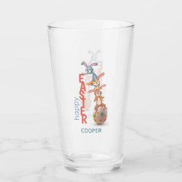 Happy Oaster Niedlich Funny Modern Bunny Rabbit Eg Glas