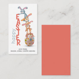 Happy Oaster Niedlich Funny Modern Bunny Rabbit Eg Mitteilungskarte