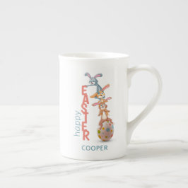 Happy Oaster Niedlich Funny Modern Bunny Rabbit Eg Prozellantasse