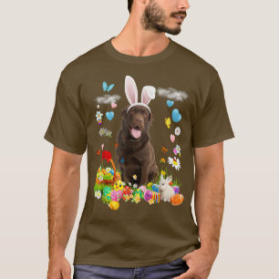 Happy Oaster Niedlich Hunde Schokolade Labrador Ei T-Shirt