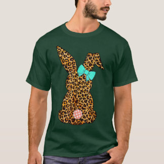 Happy Oaster Niedlich Leopard Bunny Rabbit Funny T-Shirt