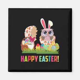 Happy Oaster Niedlich Owl Oldtimer Owl Lover Magnet