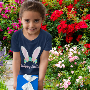 Happy Oaster Niedlich Pink Bunny Oars Girls T-Shirt