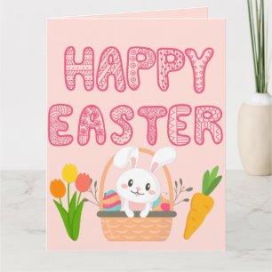 Happy Oaster Niedlich Schöne Ester Eggs & Bunny Karte