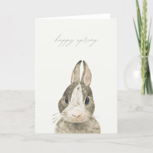 Happy Oaster Niedlich Watercolor Bunny Card Dankeskarte