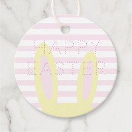 Happy Oaster | Niedliche Pink- und Gelbsonnige Ohr Geschenkanhänger