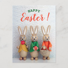 Happy Oaster | Niedlicher kleiner Osterhasen Gruß Feiertagspostkarte