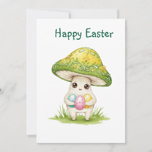 Happy Oaster niedlicher Pilz Dankeskarte