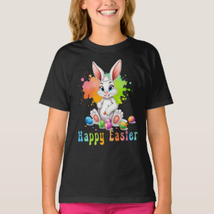 Happy Oaster, Niedliches farbiges Ostern T-Shirt