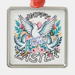Happy Oaster Ornament Aus Metall