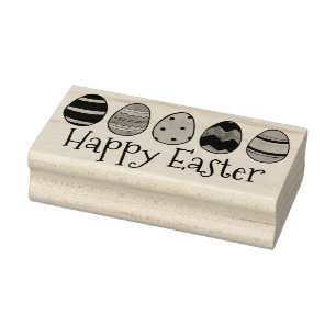 Happy Oaster Painted Eggs Osterkörbe Briefmarke Gummistempel