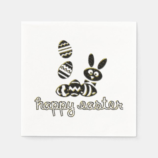Happy Oaster Paper Napkin Digital Embossed-Effekt Serviette (Vorderseite)