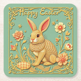 Happy Oaster Paper Untersetzer mit Bunny