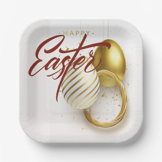 Happy Oaster Pappteller (Vorderseite)