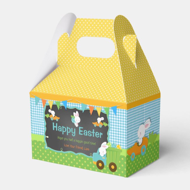 Happy Oaster Party Little Bunny Favor Box Geschenkschachtel (Vorderseite)