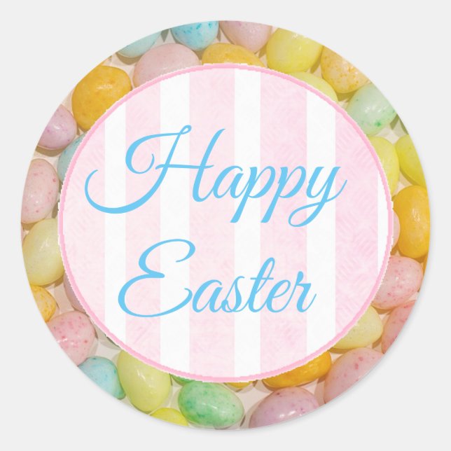 Happy Oaster Pastel Jelly Bean Stickers (Vorderseite)