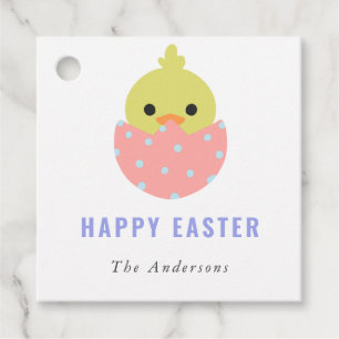 Happy Oaster Peep Chick Niedlich Soft Pastel Color Geschenkanhänger