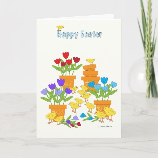 Happy Oaster Peeps Feiertagskarte (Vorderseite)