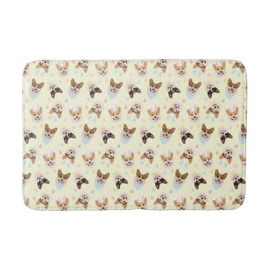 Happy Oaster Pembroke Welsh Corgi Dogs Badematte