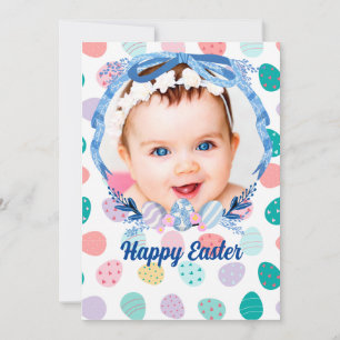Happy Oaster Personalisiert Baby Foto Feiertagskarte