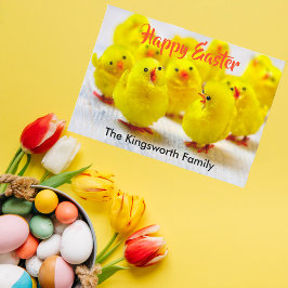 Happy Oaster personalisiert Feiertagskarte