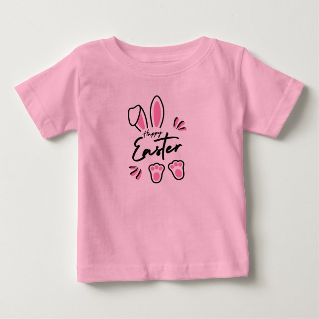 Happy Oaster (pink) Baby T-shirt (Vorderseite)