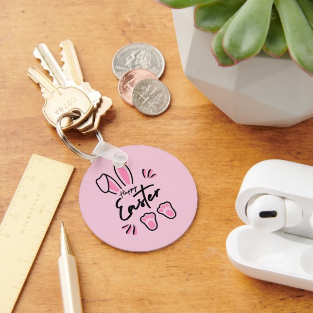 Happy Oaster (pink) Schlüsselanhänger (Schreibtisch)