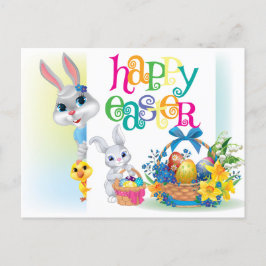 Happy Oaster Postcard Postkarte