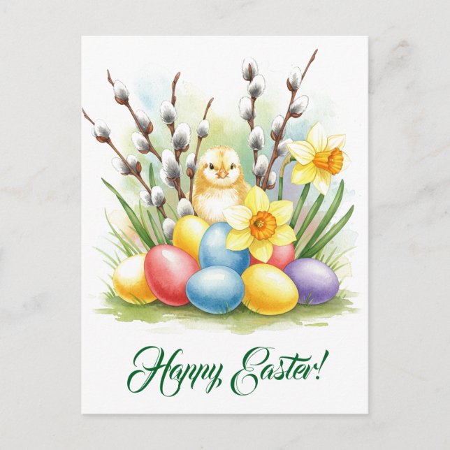 Happy Oaster Postcard Postkarte (Vorderseite)