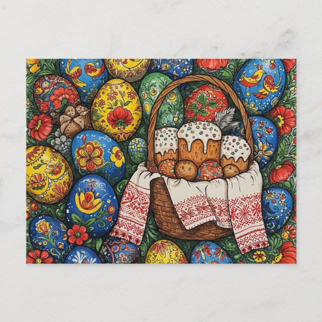 Happy Oaster Postkarte (Vorderseite)