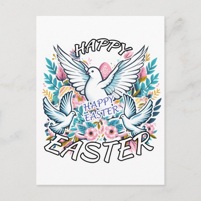 Happy Oaster Postkarte (Vorderseite)